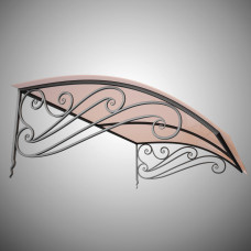 Металевий козирок з ковкою №1