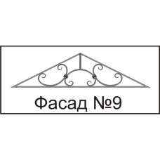 Козирки над вхідними дверима № 9