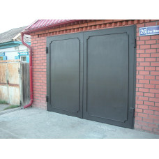 Ворота гаражні металеві розпашні №2