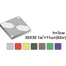 Тротуарна плитка «СЕГМЕНТ МАЛИЙ»