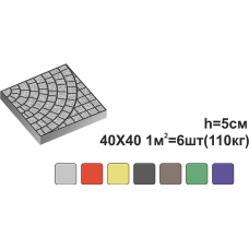 Тротуарна плитка «ПАНЦИР ВЕЛИКИЙ»