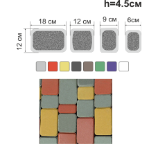 Тротуарна плитка (бруківка) «СТАРА ПРАГА»