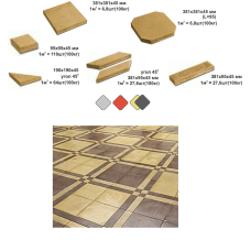 ТЕРРАСНА тротуарна плитка вібролита (під мармур)