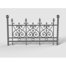 Балконні ковані поручні №11