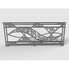 Балконні ковані поручні №12 Балконні ковані поручні №12