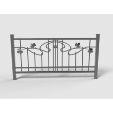 Ковані огорожі для балкону №16 Ковані огорожі для балкону №16