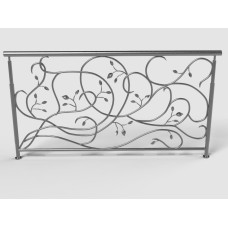 Ковані огорожі для балкону №17 Ковані огорожі для балкону №17