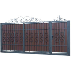 Ворота з профнастила з куванням WQ17