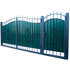 Ворота з профнастила з куванням WQ21