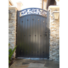 Хвіртка з металевого листа з ковкою №1/21