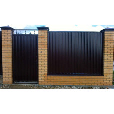 Паркани із профнастилу №4