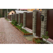 Паркани із профнастилу №5