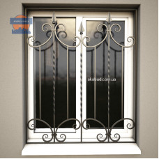 Ґрати зварені з кованими елементами П12G