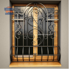 Ґрати зварені з кованими елементами П15G