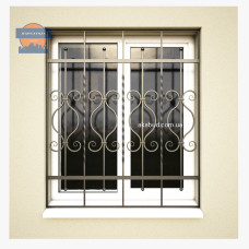 Ґрати зварені з кованими елементами П20G