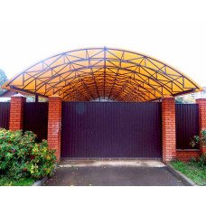 Зварений металевий навіс для авто.