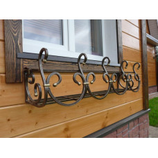 Ковані віконні квіткарки