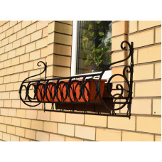 Квітниця на вікно з ковкою  №2