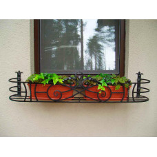 Квітниця на вікно з ковкою  №3