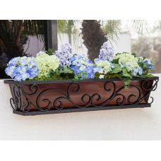 Квітниця на вікно з ковкою  №6