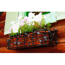 Квітниця на вікно з ковкою  №7