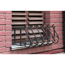 Квітниця на вікно з ковкою  №9