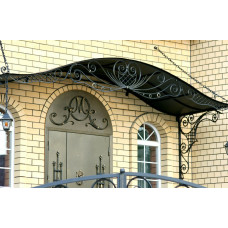 Ексклюзивний кований козирок ручної роботи