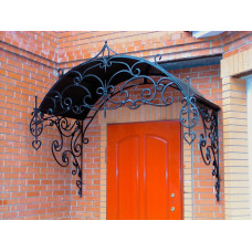 Металевий козирок з елементами кування