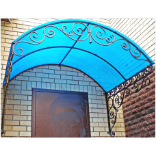 Ковані козирки з полікарбонатом