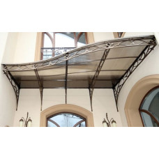 Оригінальний кований козирок нестандартної форми