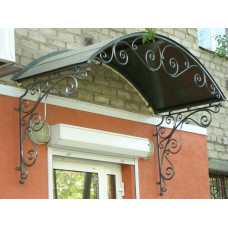 Прості ковані козирки із металу