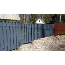 Розпашні ворота з євроштакетника G6 Розпашні ворота з євроштакетника G6