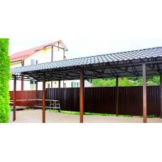 Навіс для автомобіля на дачі Навіс для автомобіля на дачі