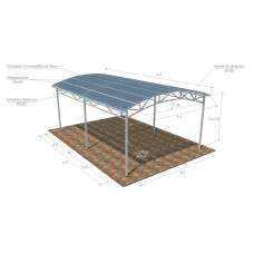 Навіс для авто 6040