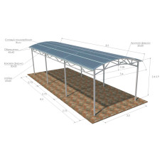 Навіс автомобільний 8030