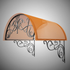 Металевий козирок з ковкою №2