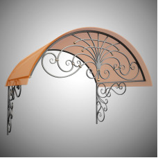 Металевий козирок з ковкою №3