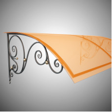 Металевий козирок з ковкою №7