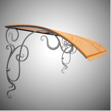 Металевий козирок з ковкою №7