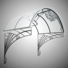 Металевий козирок з ковкою №11