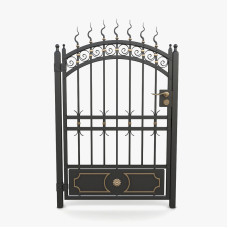 Металева хвіртка з ковкою №3