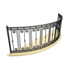 Балконні ковані поручні №104