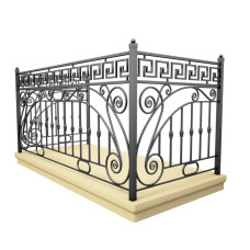 Балконні ковані поручні №108