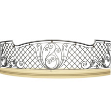 Балконні ковані поручні №109