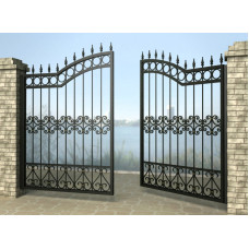 Ворота розпашні з металу G3