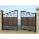 Ворота розпашні з металу G4