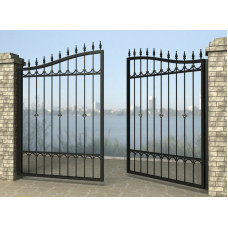 Ворота розпашні з металу G5