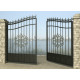 Ворота розпашні з металу G7