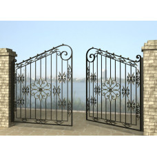 Ворота розпашні з металу G12
