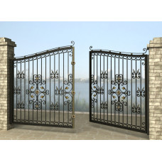 Ворота розпашні з металу G18